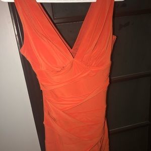 NEVER WORN - cute orange/off red dress
